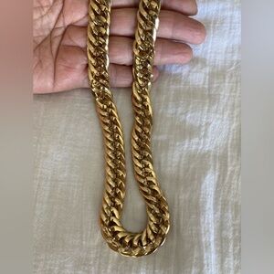 Luxurious‎ Gold Tone Chunky Chain Necklace Unisex